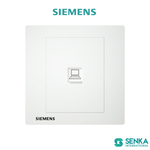 Ổ cắm mạng đơn RJ45 + CAT5E Relfa Siemens