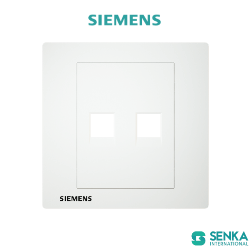 Mặt che ổ mạng đôi RJ45 Relfa Siemens