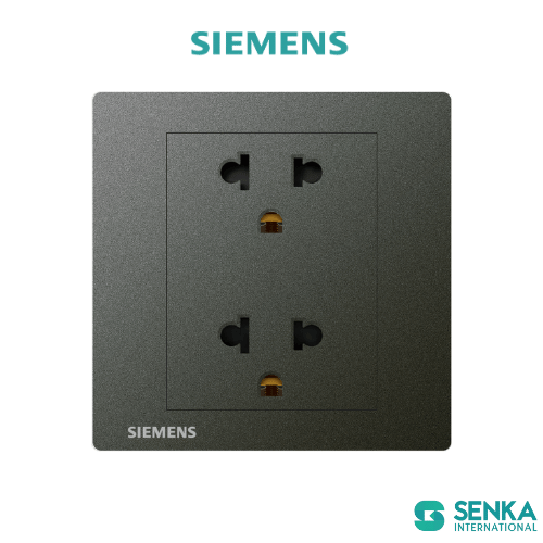 Ổ cắm đôi 3 chấu chuẩn universal Relfa Siemens