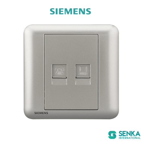 Ổ cắm mạng + điện thoại Seata Siemens