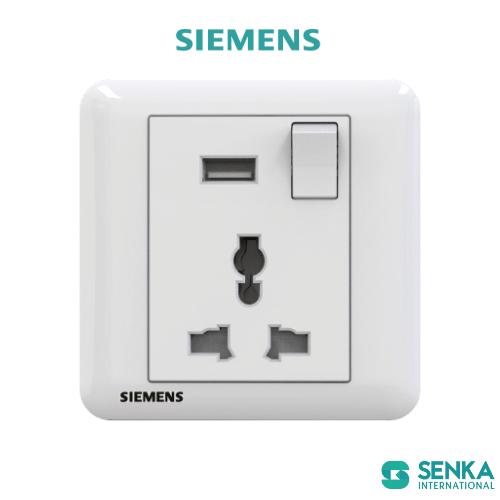 Ổ cắm đa năng+ USB+ công tắc Seata Siemens