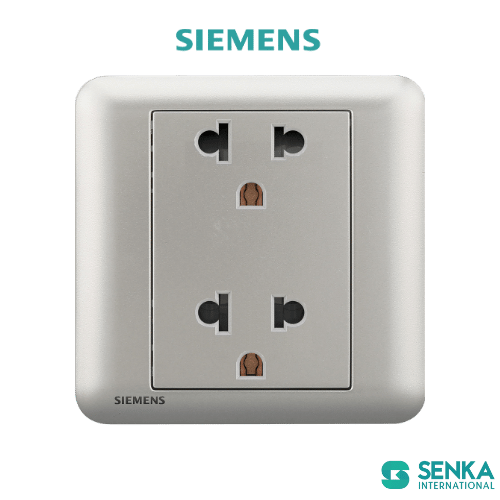 Ổ cắm đôi Universal 3 chấu 16A Seata Siemens