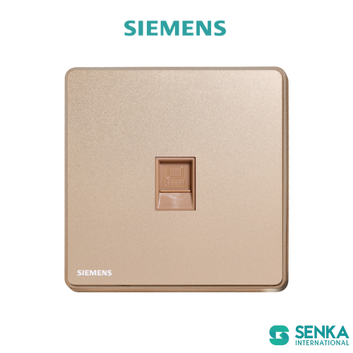 Ổ cắm mạng đơn RJ45 + CAT5E Arina Siemens