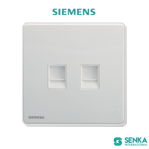 Ổ cắm mạng đôi RJ45 + CAT5E Arina Siemens