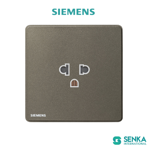 Ổ cắm đơn 3 chấu chuẩn Universal Arina Siemens
