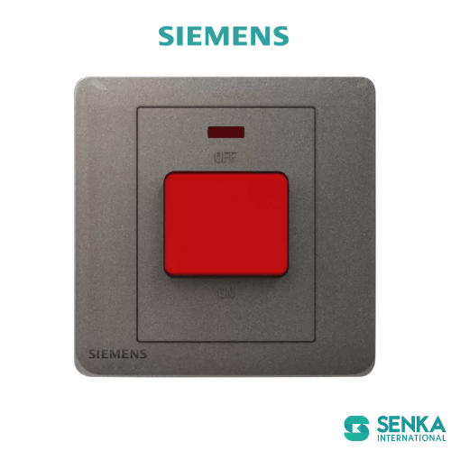 Công tắc bình nóng lạnh 45A có hiện thị neon Arina Siemens