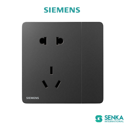 Ổ cắm 2 chấu + Ổ cắm 3 chấu 10A Incendo Siemens