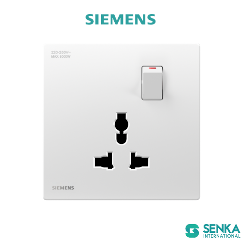Ổ cắm đa năng có công tắc – không có cổng USB Peleus Siemens