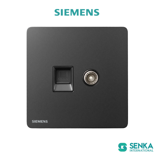 Ổ cắm Tivi + mạng RJ45 Incendo Siemens