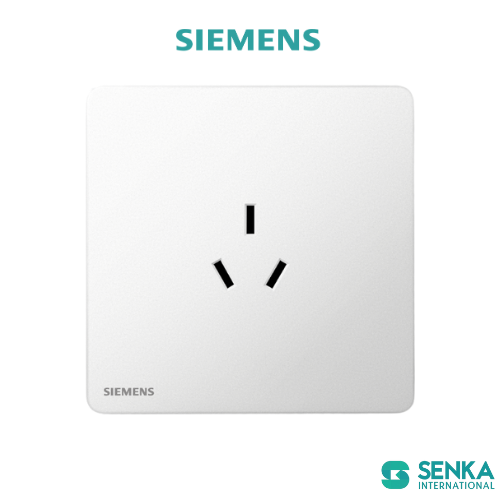 Ổ cắm 3 chấu 10A (chân dẹt) Incendo Siemens