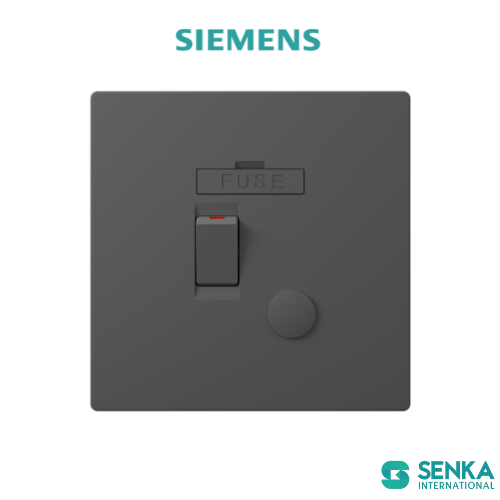 Bộ ngắt mạch có cầu chì 13A + công tắc đôi + đèn báo Peleus Siemens